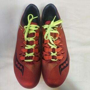 Saucony Showdown 4 Mens Track and‎ Field Racing Shoes Red Yellow S29033-6